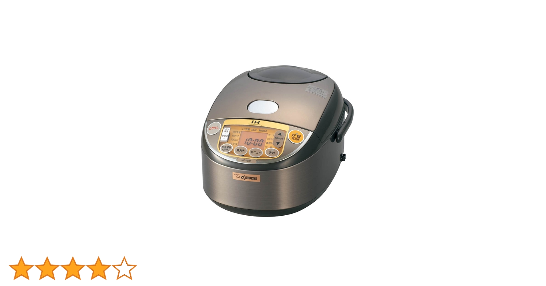 Amazon | 象印 炊飯器 IH式 5.5合ブラウン NP-VD10-TA | 象印